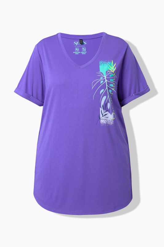 Monstera Motif Antibacterial Athletic Tee