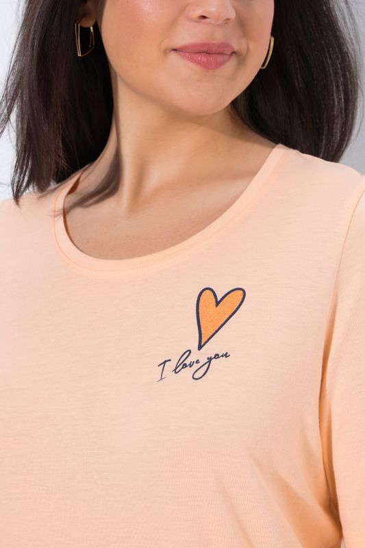 Heart Logo Print Short Sleeve Tee