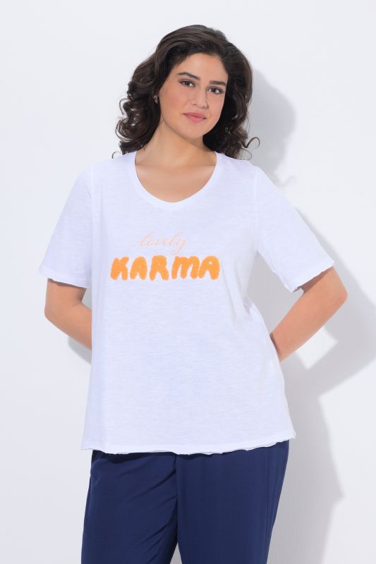 Lovely Karma Textured Graphic Tee