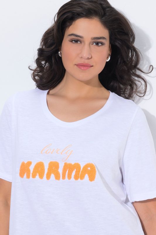 Lovely Karma Textured Graphic Tee