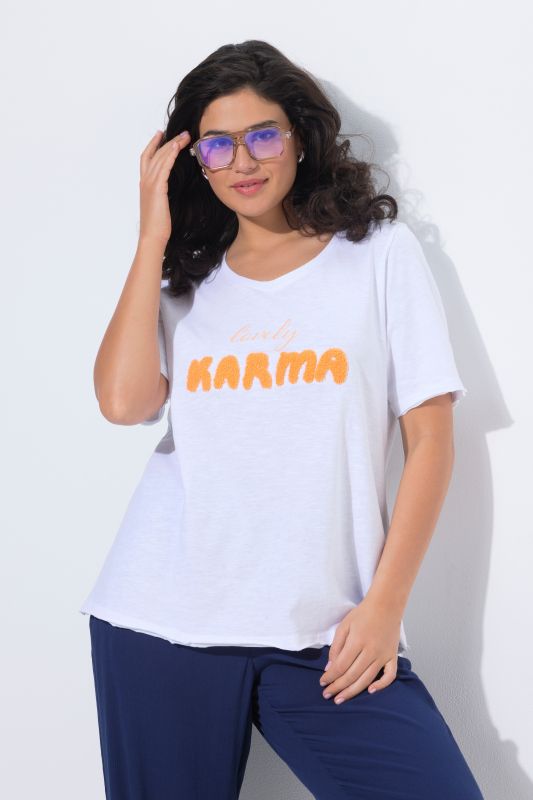 Lovely Karma Textured Graphic Tee
