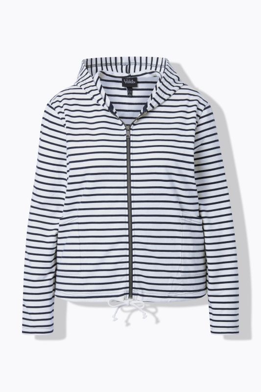 Суитчър с райета и качулка