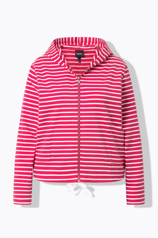 Суитчър с райета и качулка