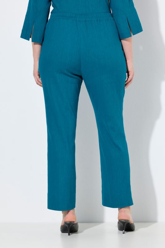 Панталон ленен с еластична талия