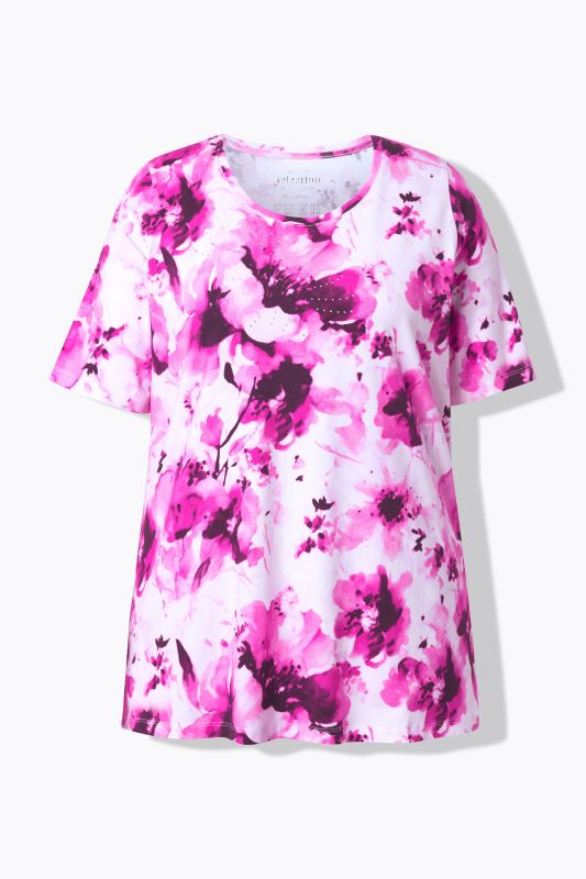 Тениска с флорални мотиви