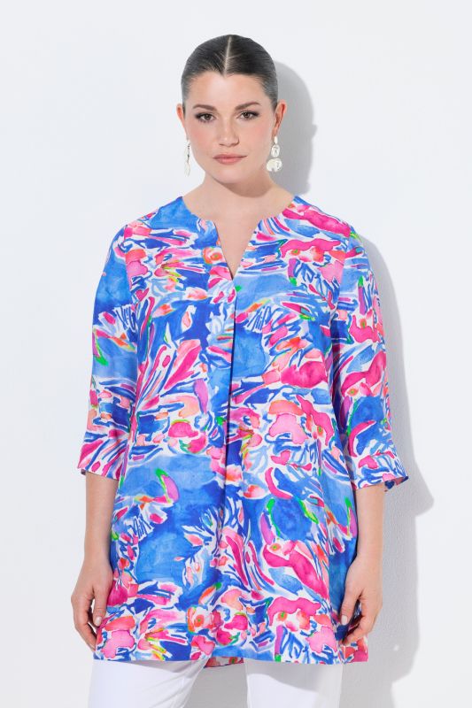 Туника с рисувани цветя