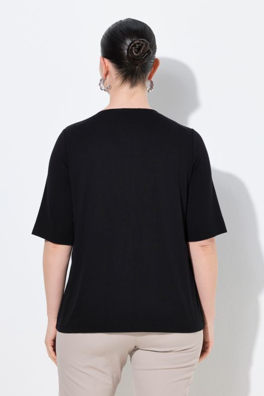 Блуза 2 в 1 едноцветна