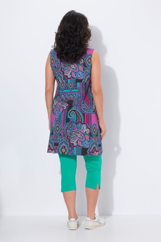 Sleeveless Allover Printed Jersey Dress
