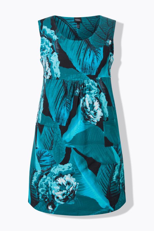 Sleeveless Allover Printed Jersey Dress