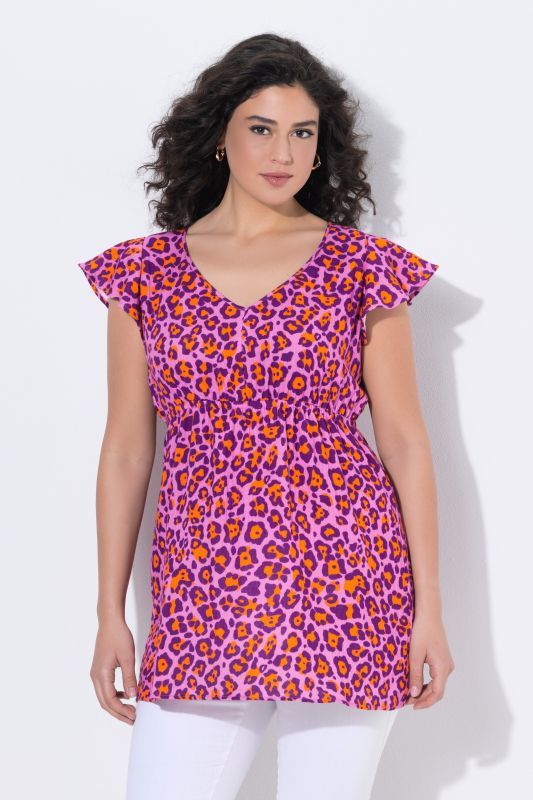 Блуза с леопардов принт