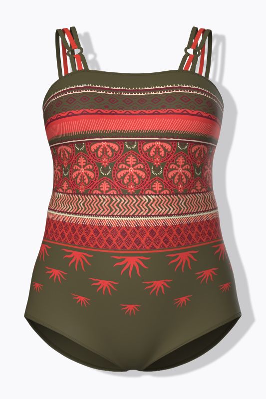 Бански с бохо райета