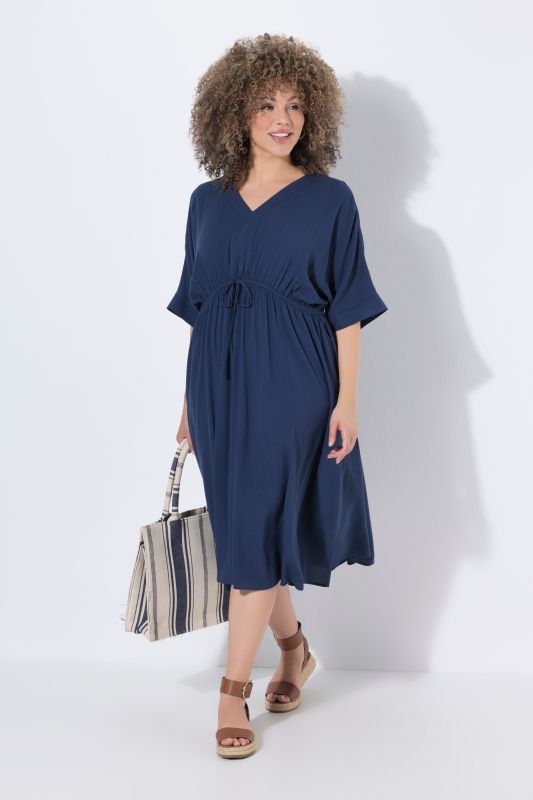 Drawstring Waist Dress