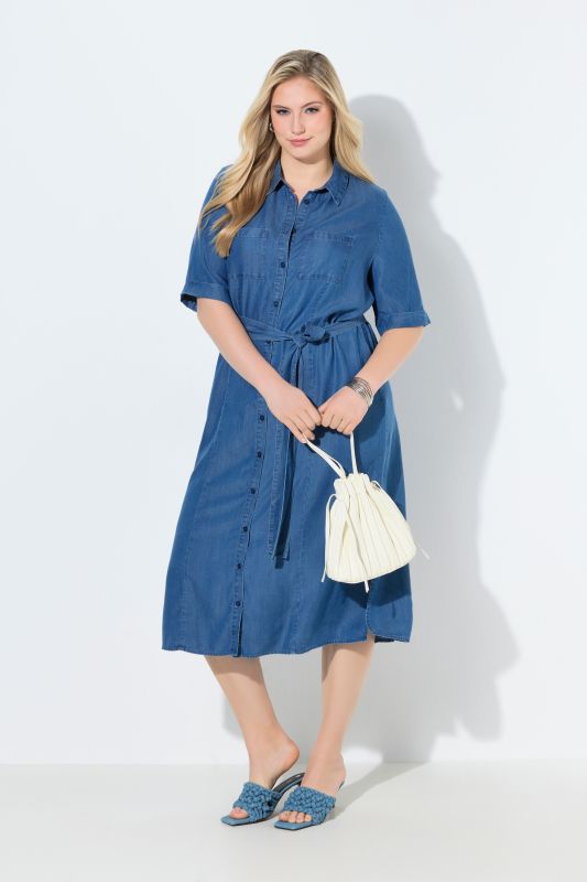 Рокля с дънкова визия от лиосел