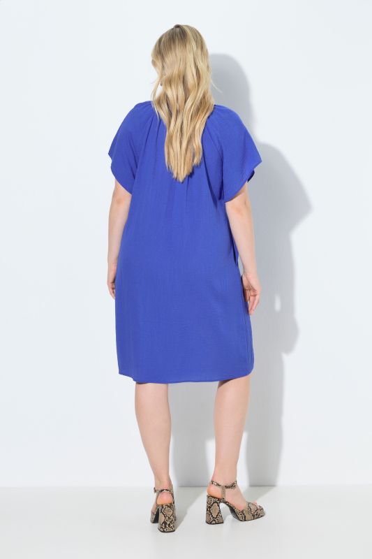 Рокля ленена с джобове