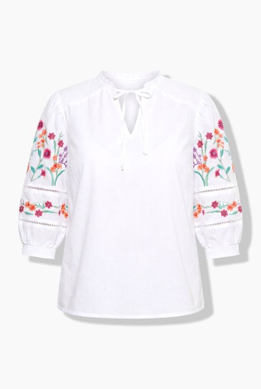 Floral Embroidered Blouse