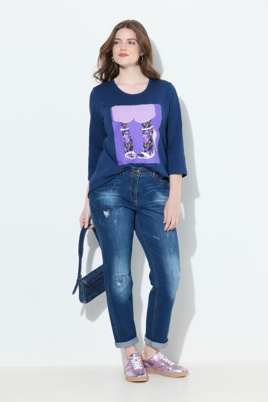 Lightly Distressed Stretch Fit Jeans