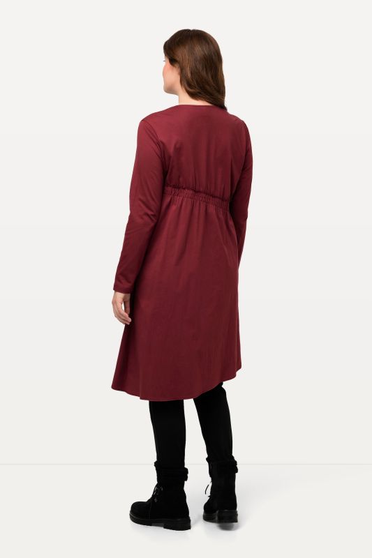 Eco Cotton Asymmetric Cross Seam Dress
