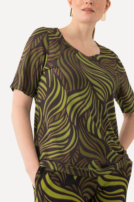 Knot Detail Cap Sleeve Slinky Tee