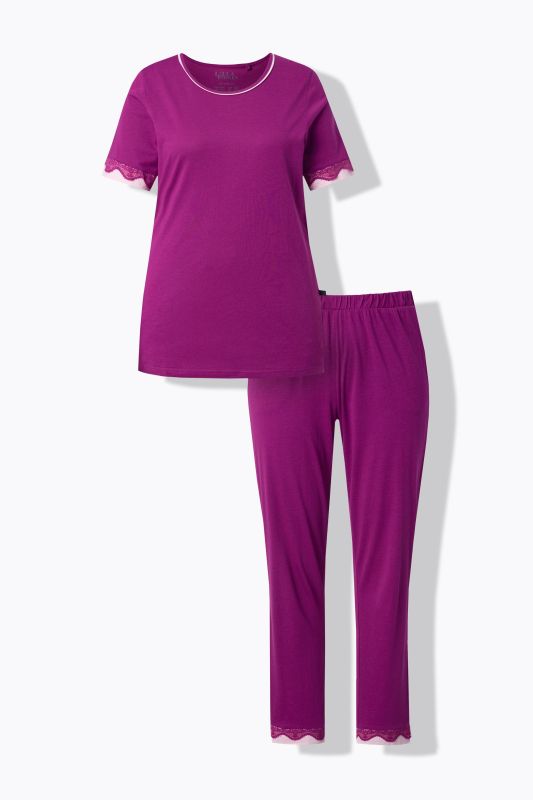 Lace Trim Pajama Set