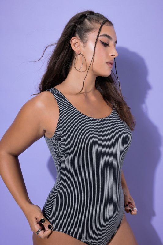 Glitter Stripe Swimsuit