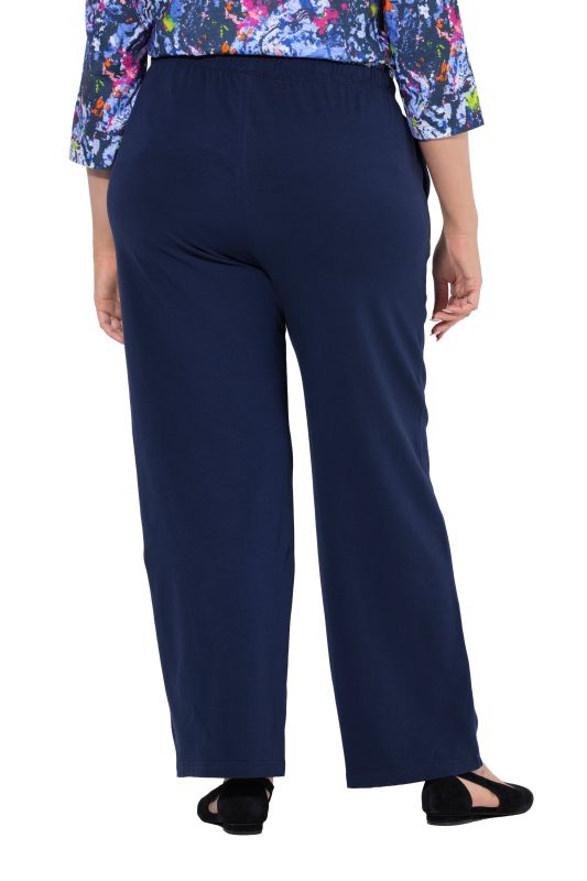 Stretch Cotton Knit Drawstring Elastic Waist Pocket Pants