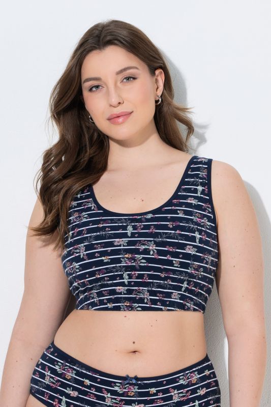 Floral Stripe Bralette