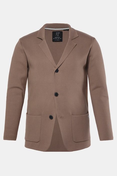 Knitted jacket, FLEXNAMIC®, Milano knitwear, lapel collar, up to 8 XL