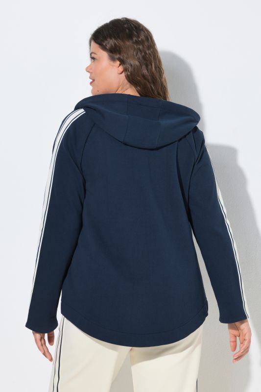 Side Stripe Zip-Up Sweatshirt