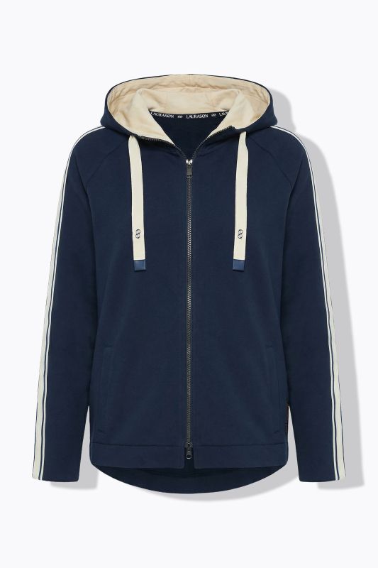 Side Stripe Zip-Up Sweatshirt