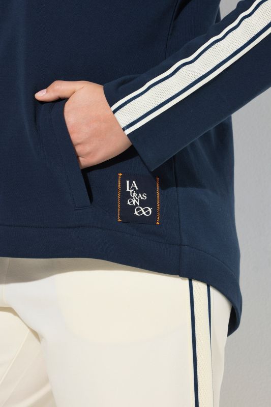 Side Stripe Zip-Up Sweatshirt