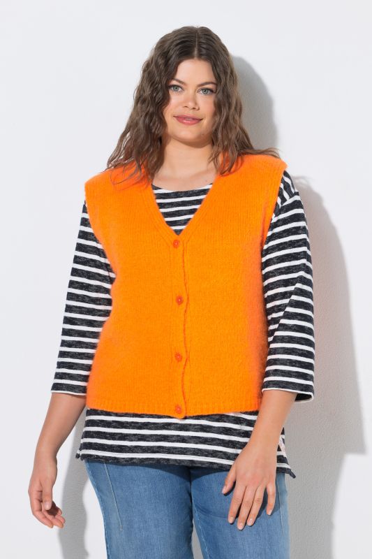 Neon Orange Sweater Vest