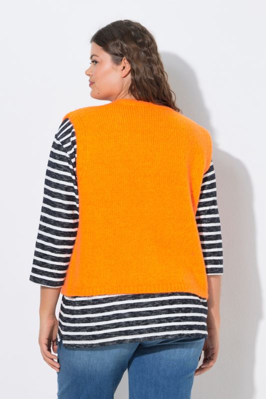 Neon Orange Sweater Vest
