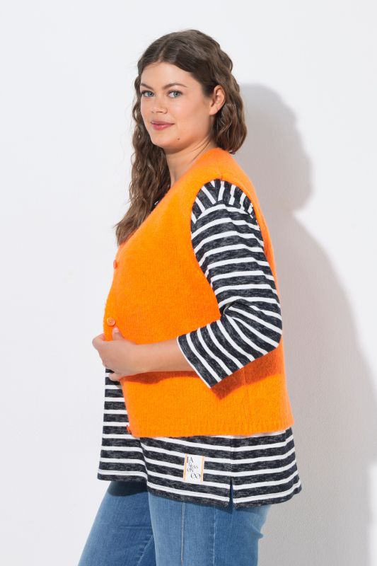 Neon Orange Sweater Vest