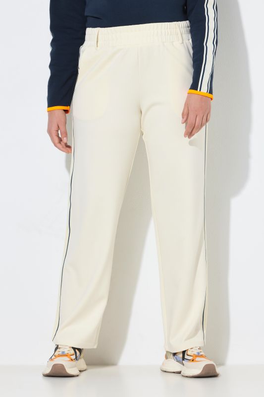 Side Stripe Elastic Waist Pants