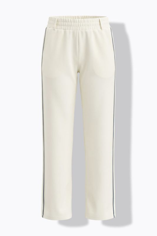 Side Stripe Elastic Waist Pants