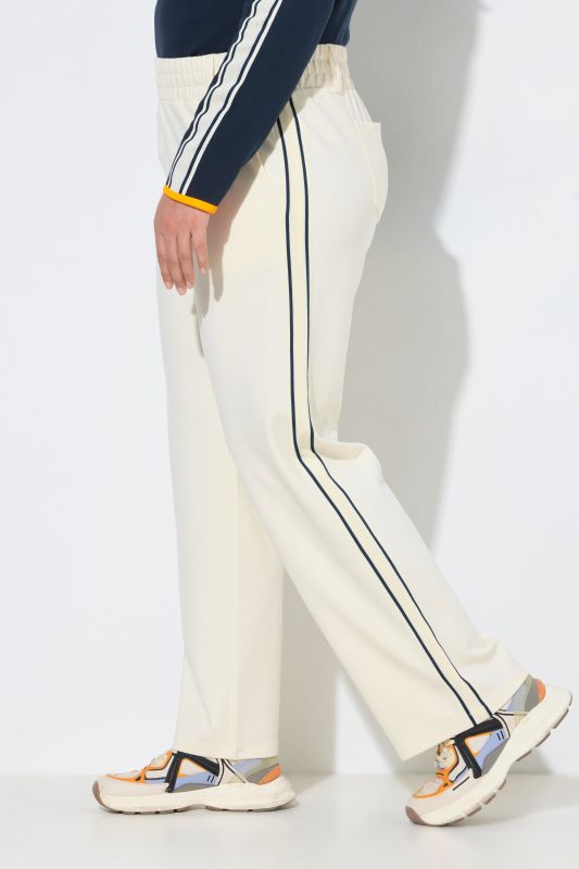 Side Stripe Elastic Waist Pants