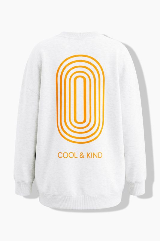 Sweatshirt, oversized shape, back bow print