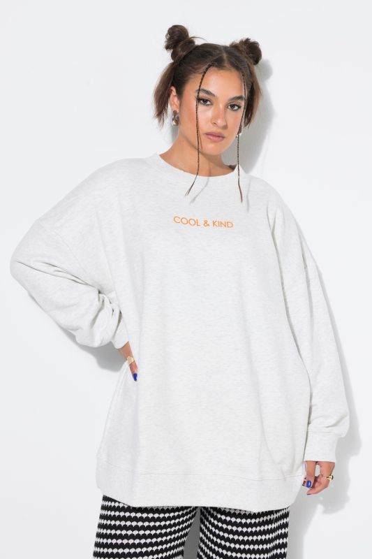 Sweatshirt, oversized shape, back bow print