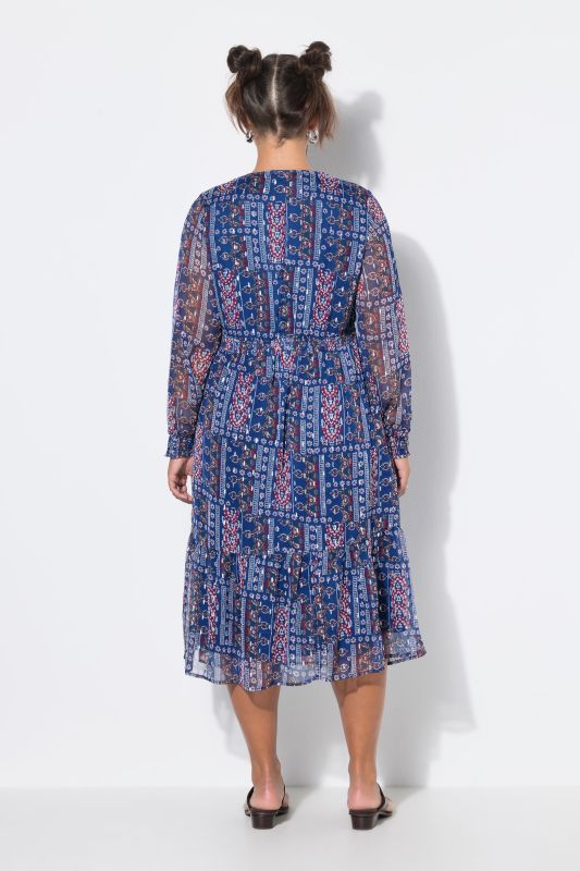 Chiffon midi dress
