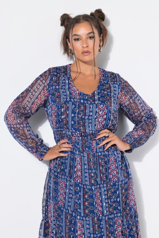 Chiffon midi dress