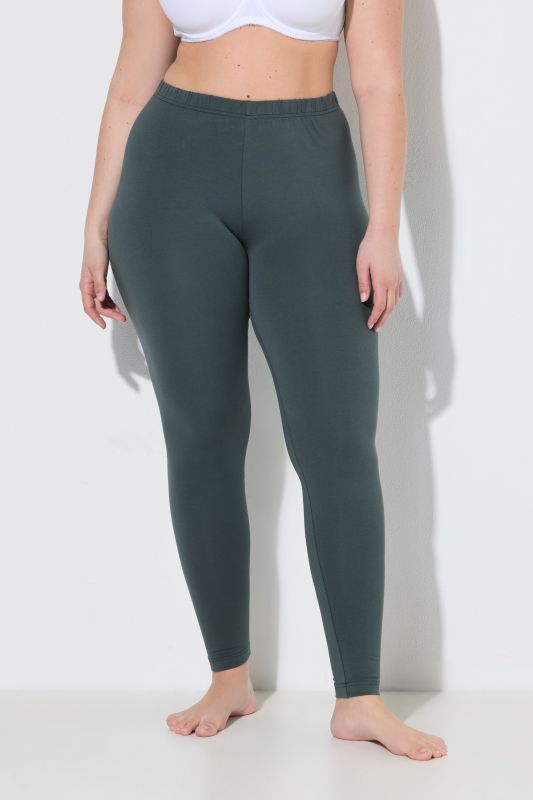 Basic Stretch Knit Ankle Length Leggings