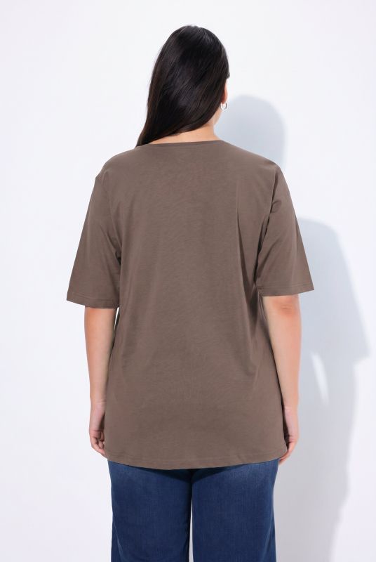 Basic Round Neck Short Sleeve Relaxed Fit  Tee