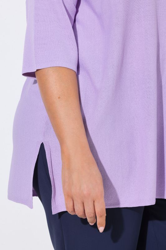 Oversized 3/4 Sleeve V-Neck Sweater