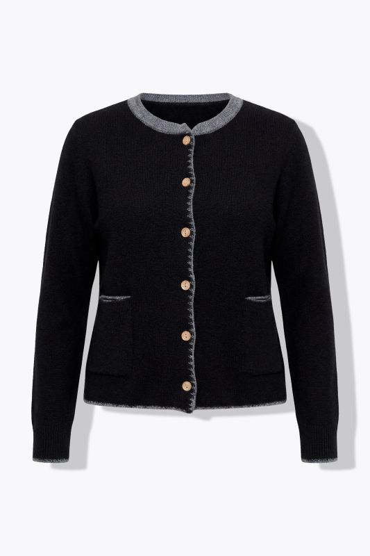 Knit Deer Motif Cardigan