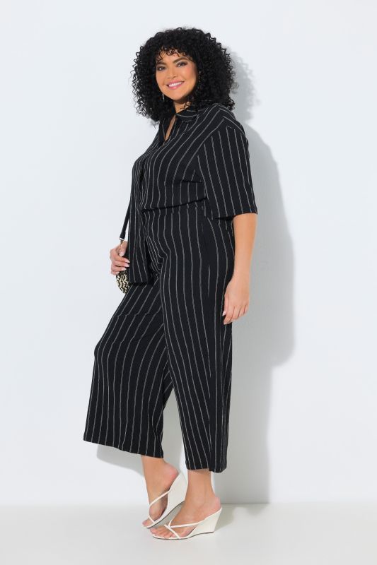 Pinstripe Wide Leg Pants