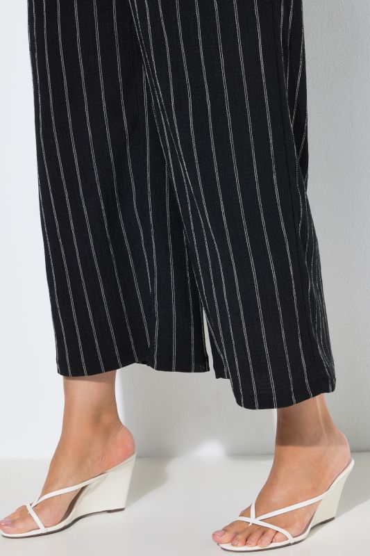 Pinstripe Wide Leg Pants
