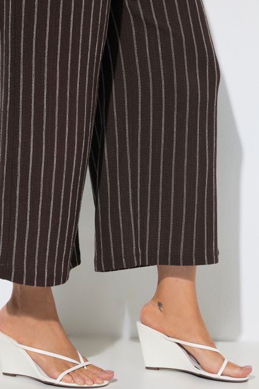 Pinstripe Wide Leg Pants