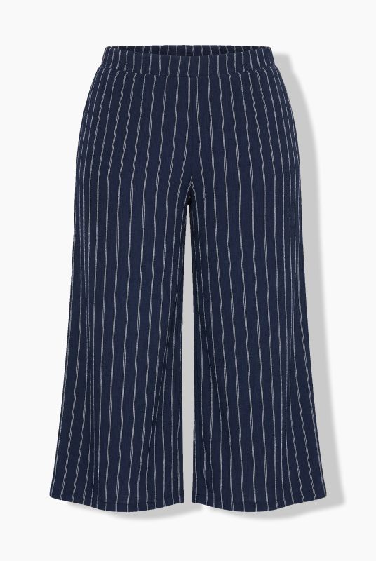Pinstripe Wide Leg Pants