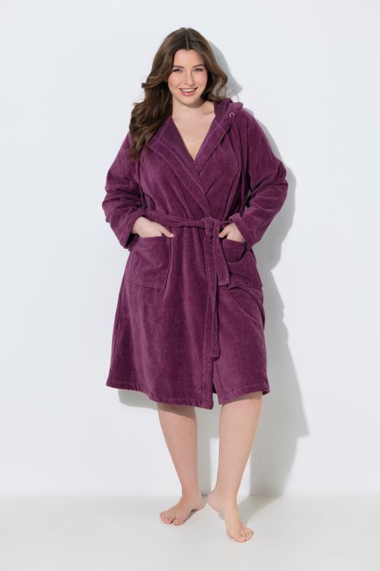 Terry Cloth Belted Bathrobe
