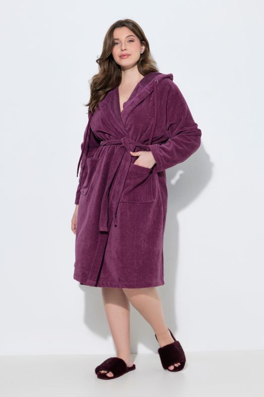 Terry Cloth Belted Bathrobe